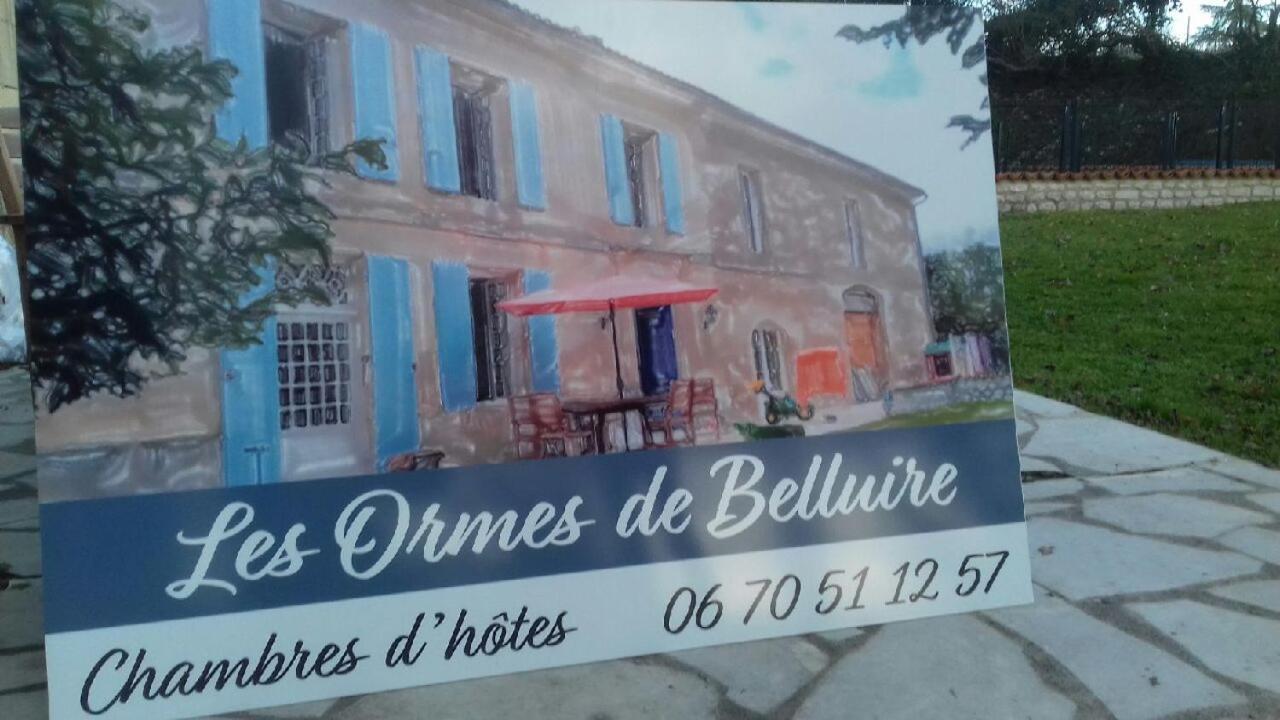 Les Ormes De Belluire Bed and Breakfast Exteriör bild